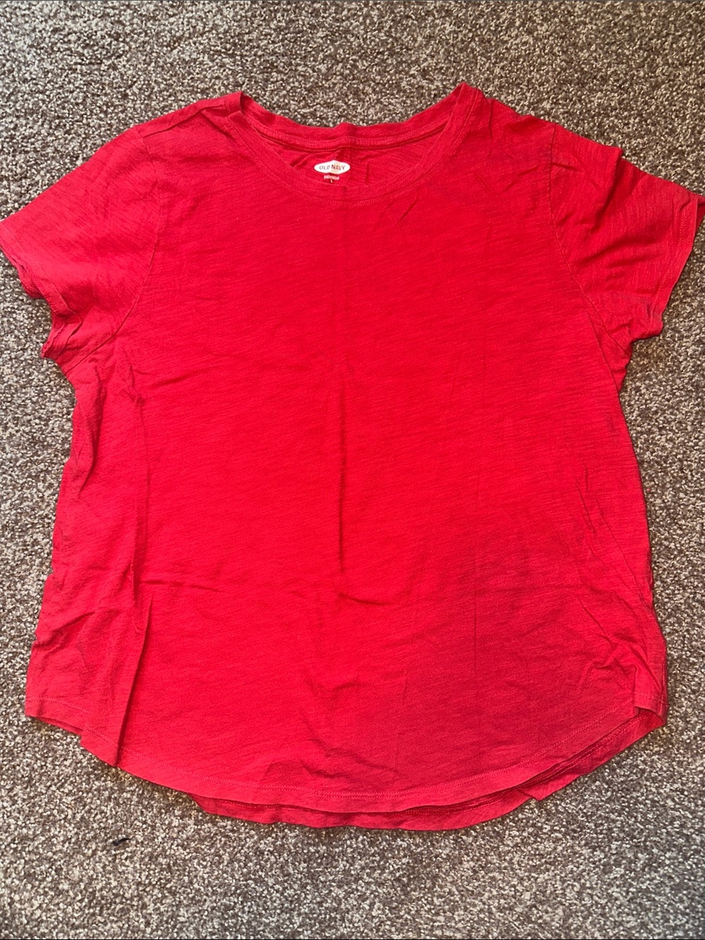 Old Navy Red Everywear Short-Sleeve T-shirt, Size L